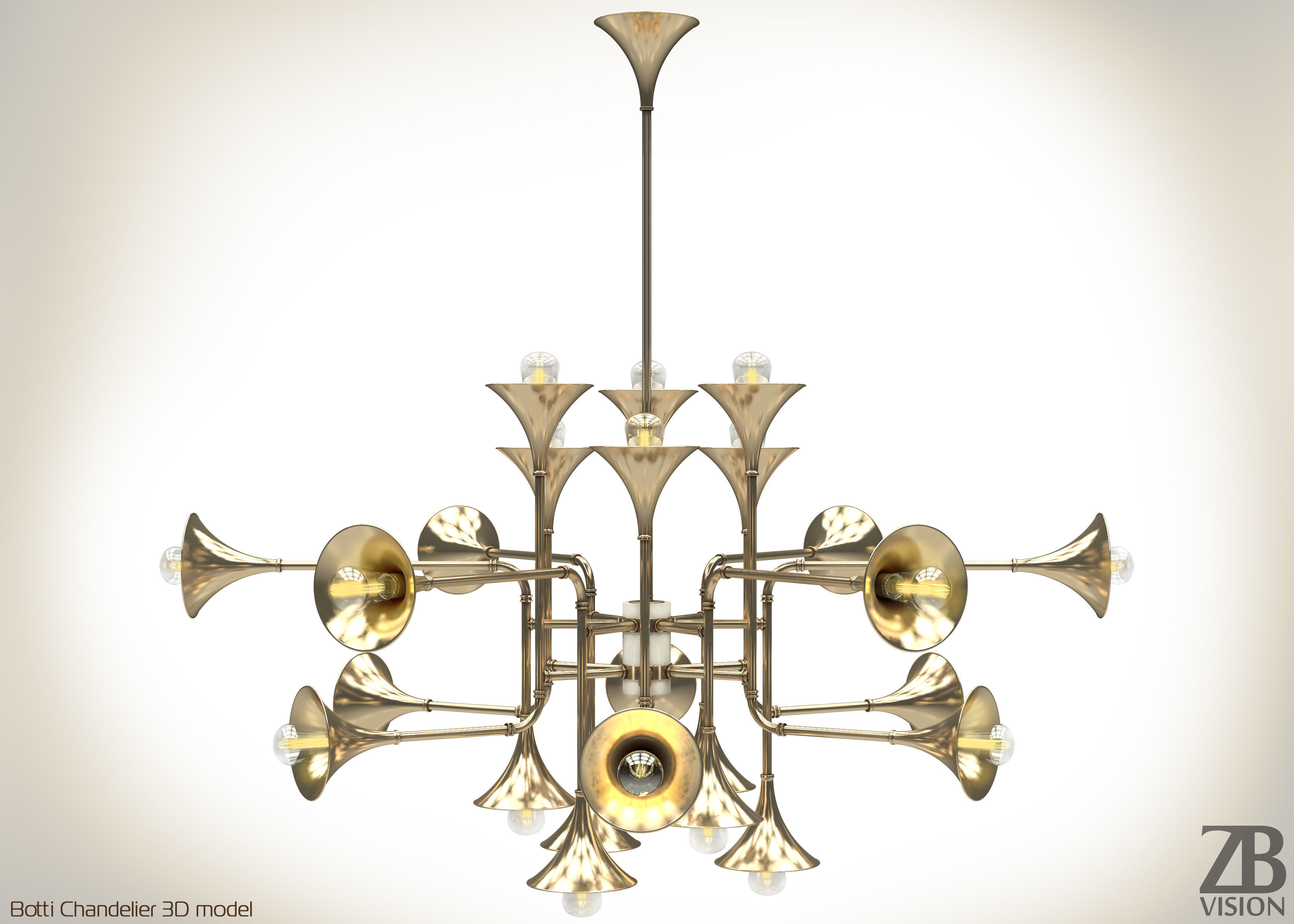 Botti Chandelier 3D model_3