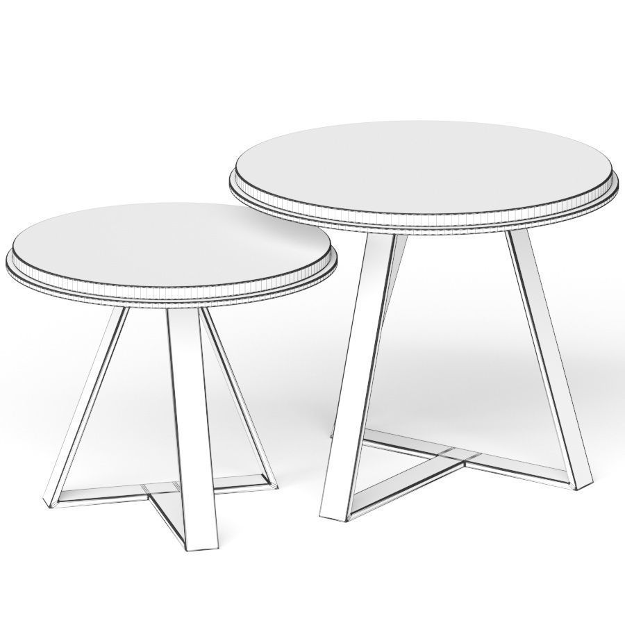 Meridiani Judd Coffee Tables 3D model_1