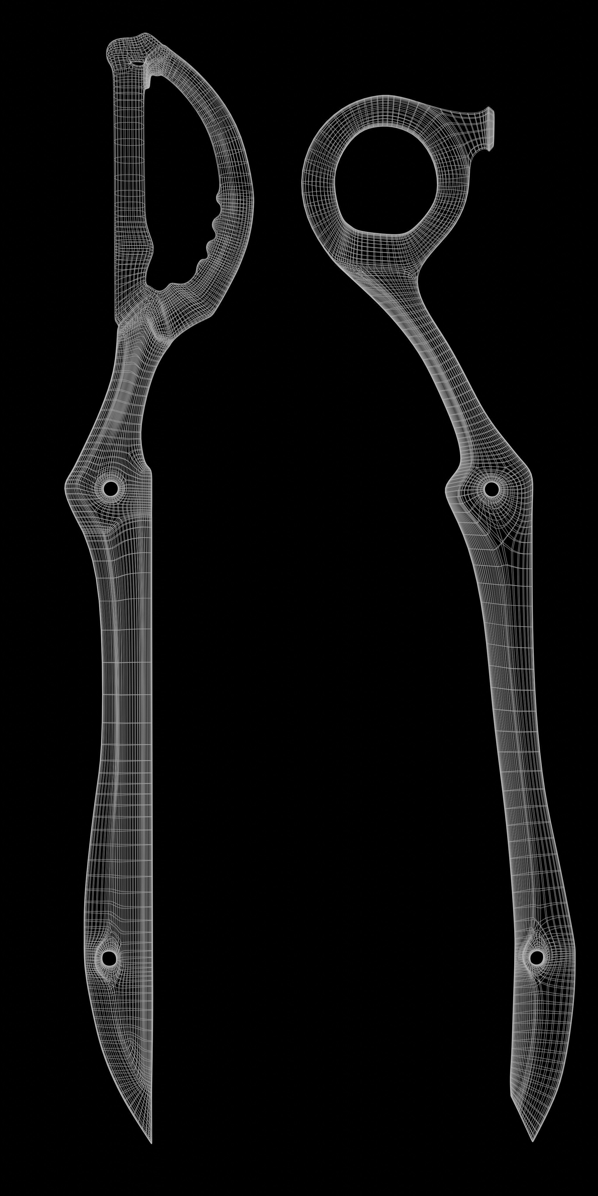 Kill la Kill scissorblade-swords Free 3D model_3