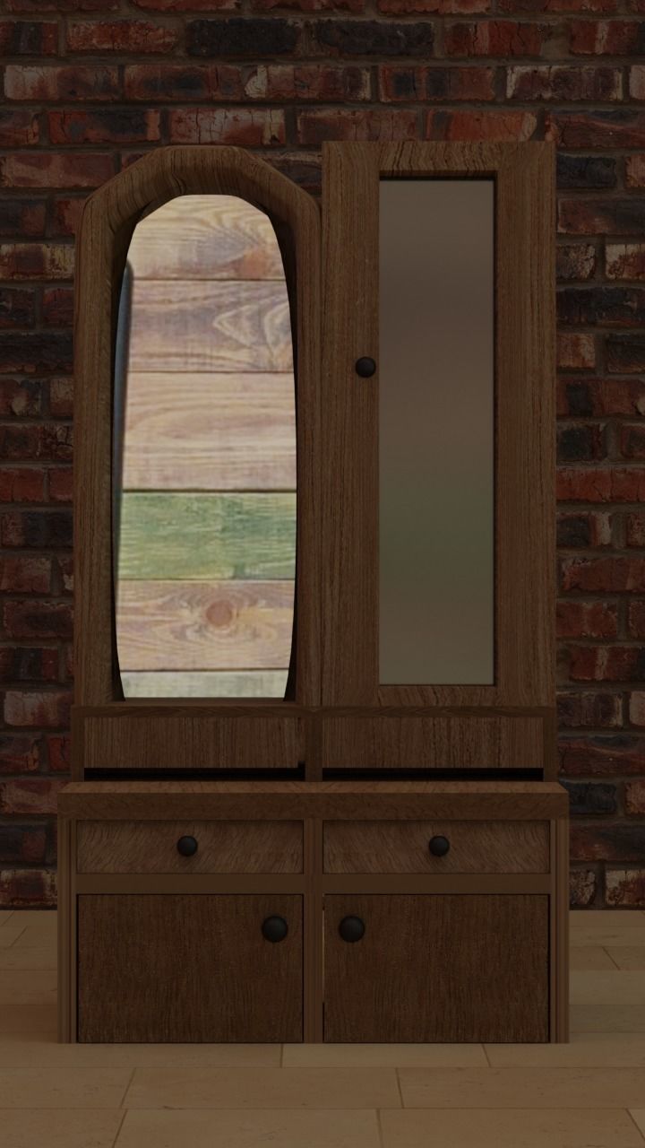 Dressing Table 3D model_2