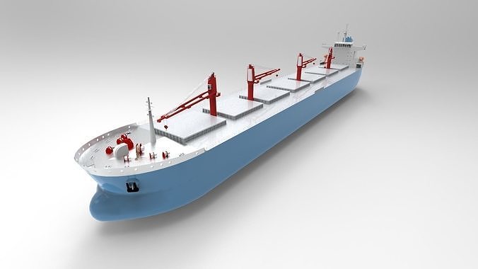 bulk carrier ship 3D model