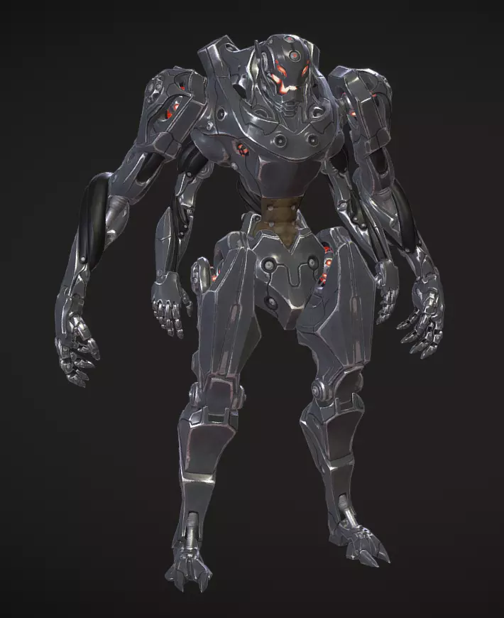 Ultron fanart Low-poly 3D model
