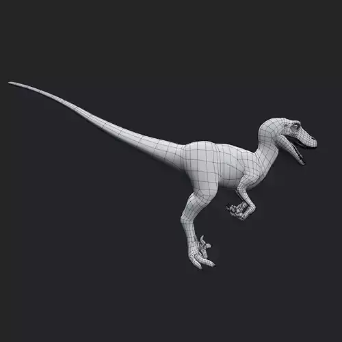 Making 3D Raptor In Blender  Low-poly 3D model