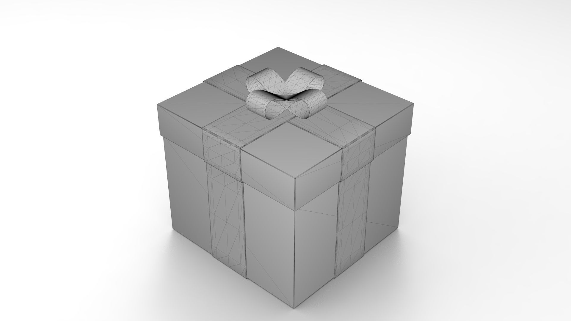 Gift Box Low-poly 3D model_6