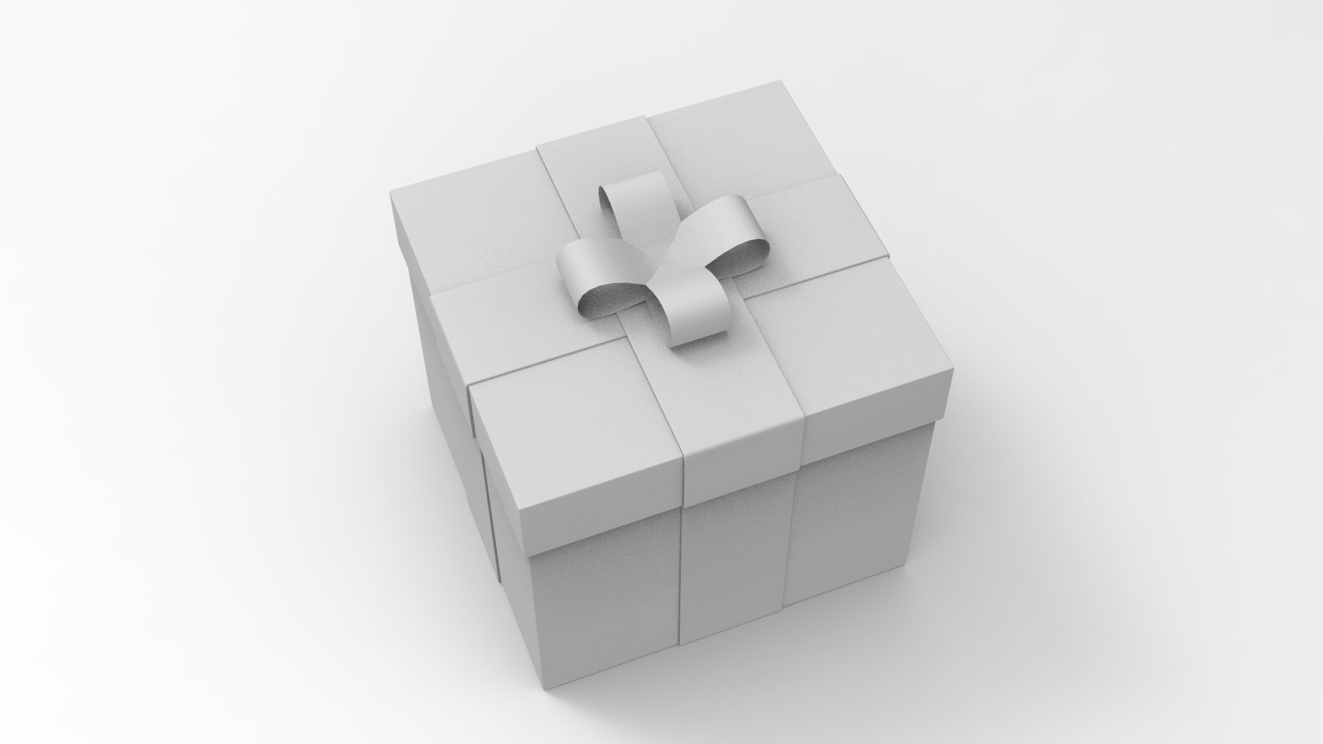 Gift Box Low-poly 3D model_8
