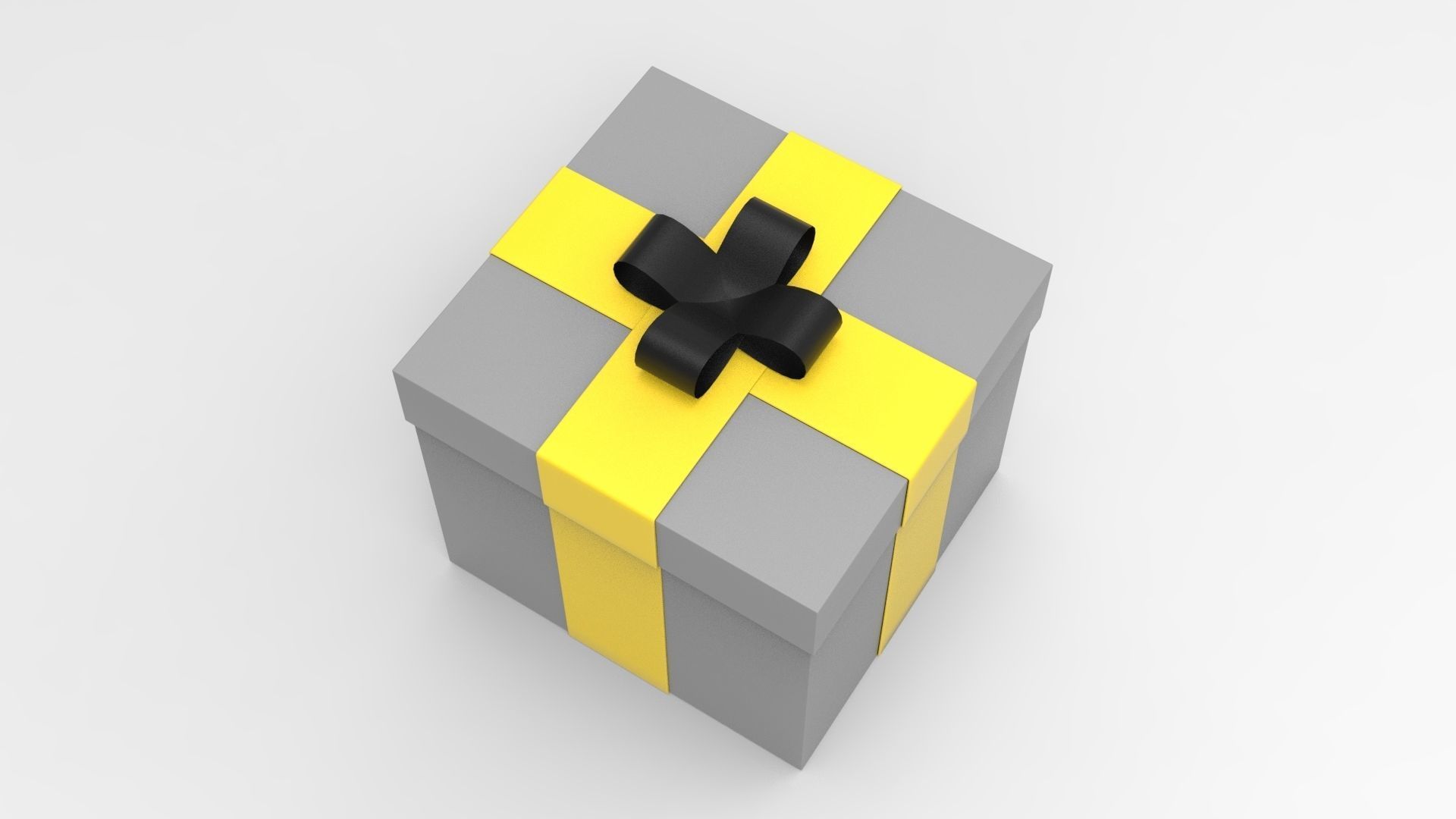 Gift Box Low-poly 3D model_3