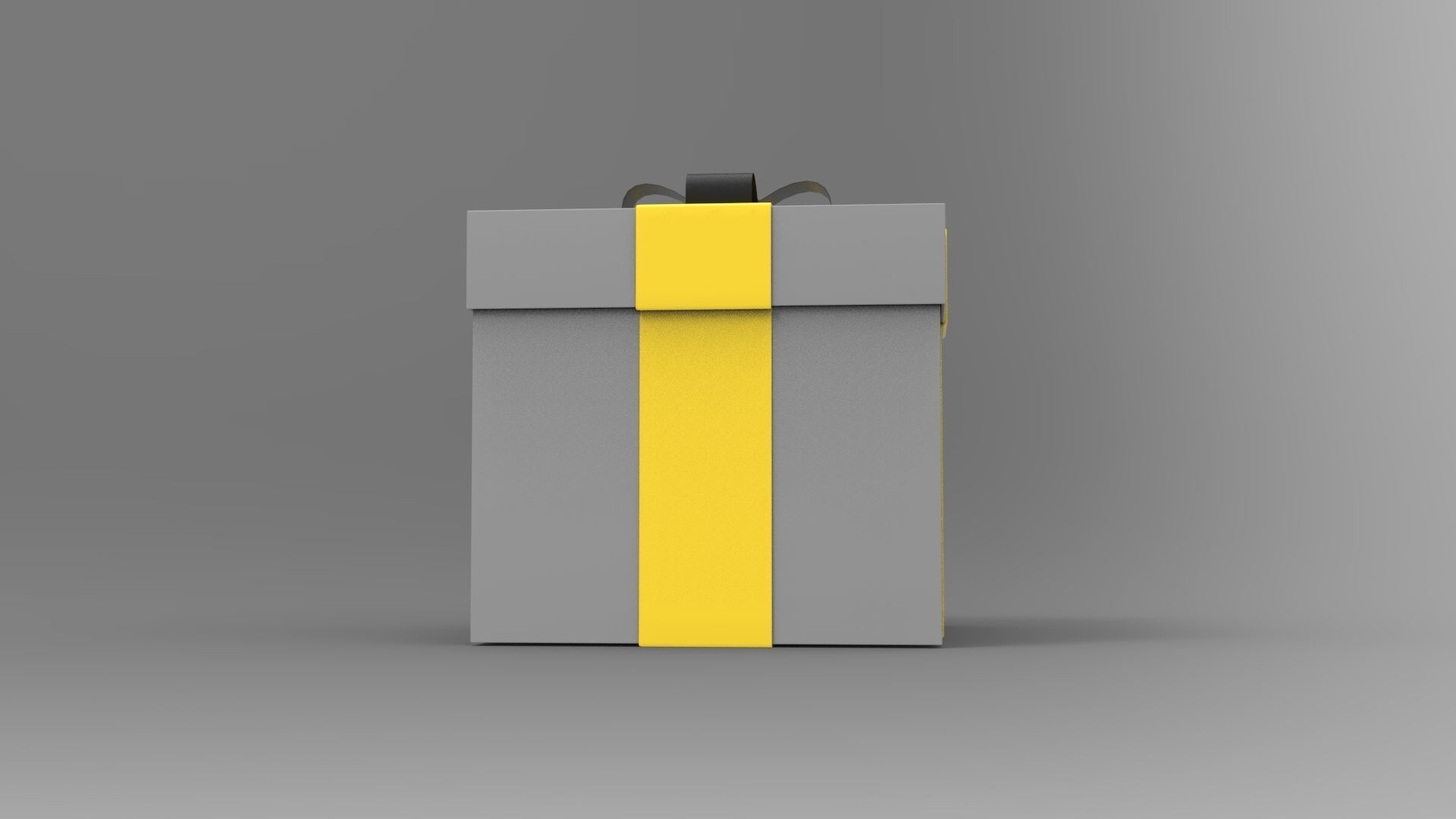 Gift Box Low-poly 3D model_2