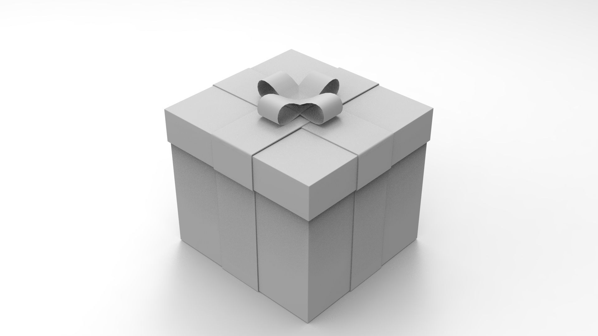 Gift Box Low-poly 3D model_7