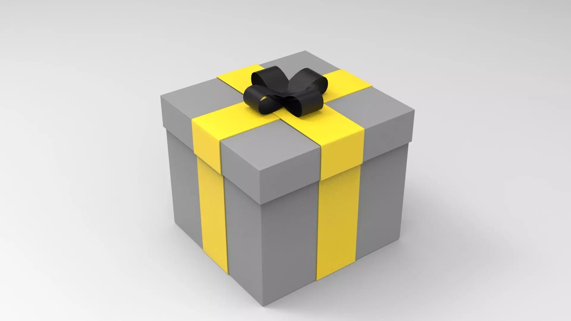Gift Box Low-poly 3D model_0