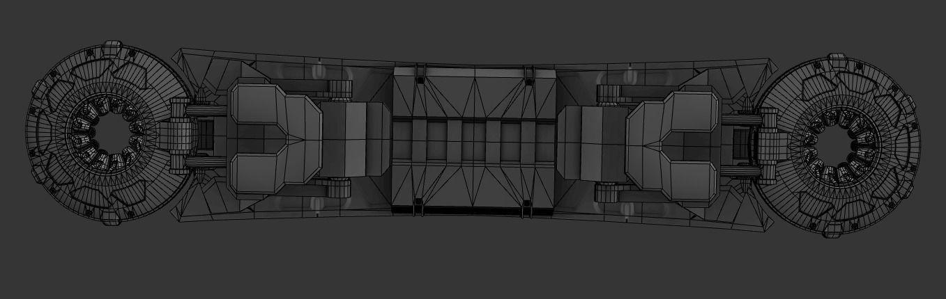 Techna female character in futuristic suit Low-poly 3D model_14