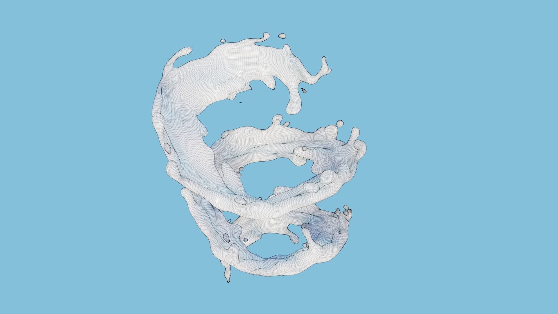 Milk Splash 3D model 3D model_19
