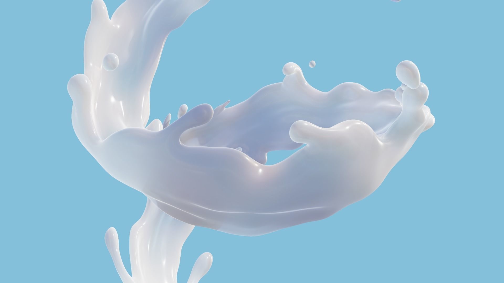 Milk Splash 3D model 3D model_9