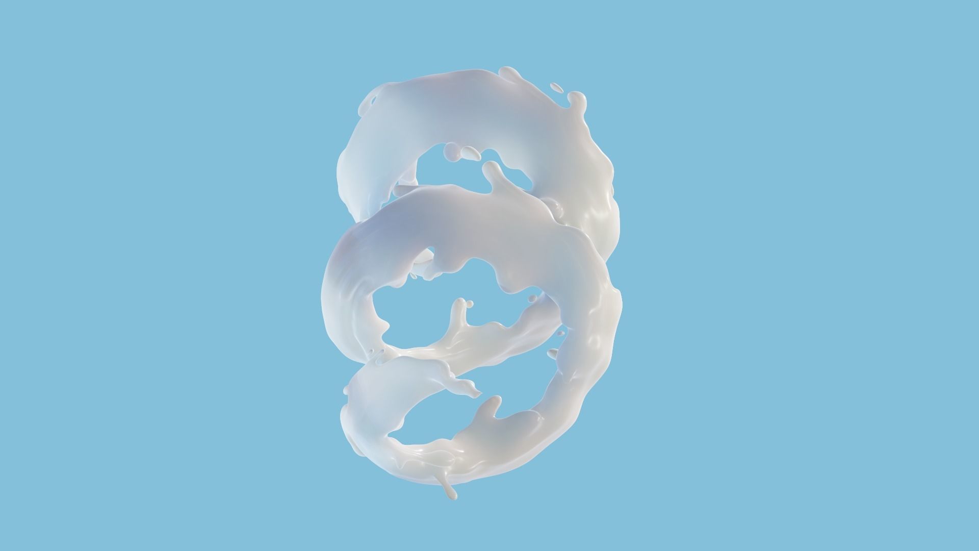 Milk Splash 3D model 3D model_22