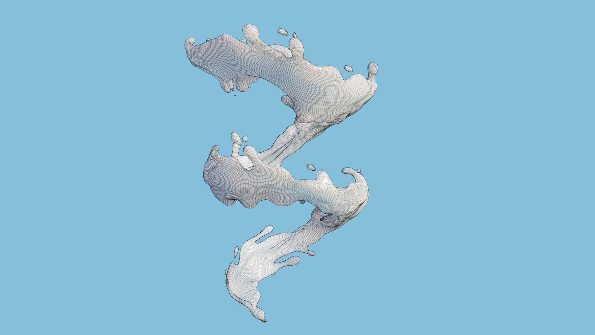 Milk Splash 3D model 3D model_27