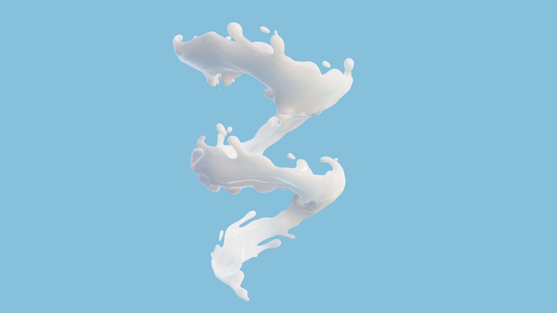 Milk Splash 3D model 3D model_26