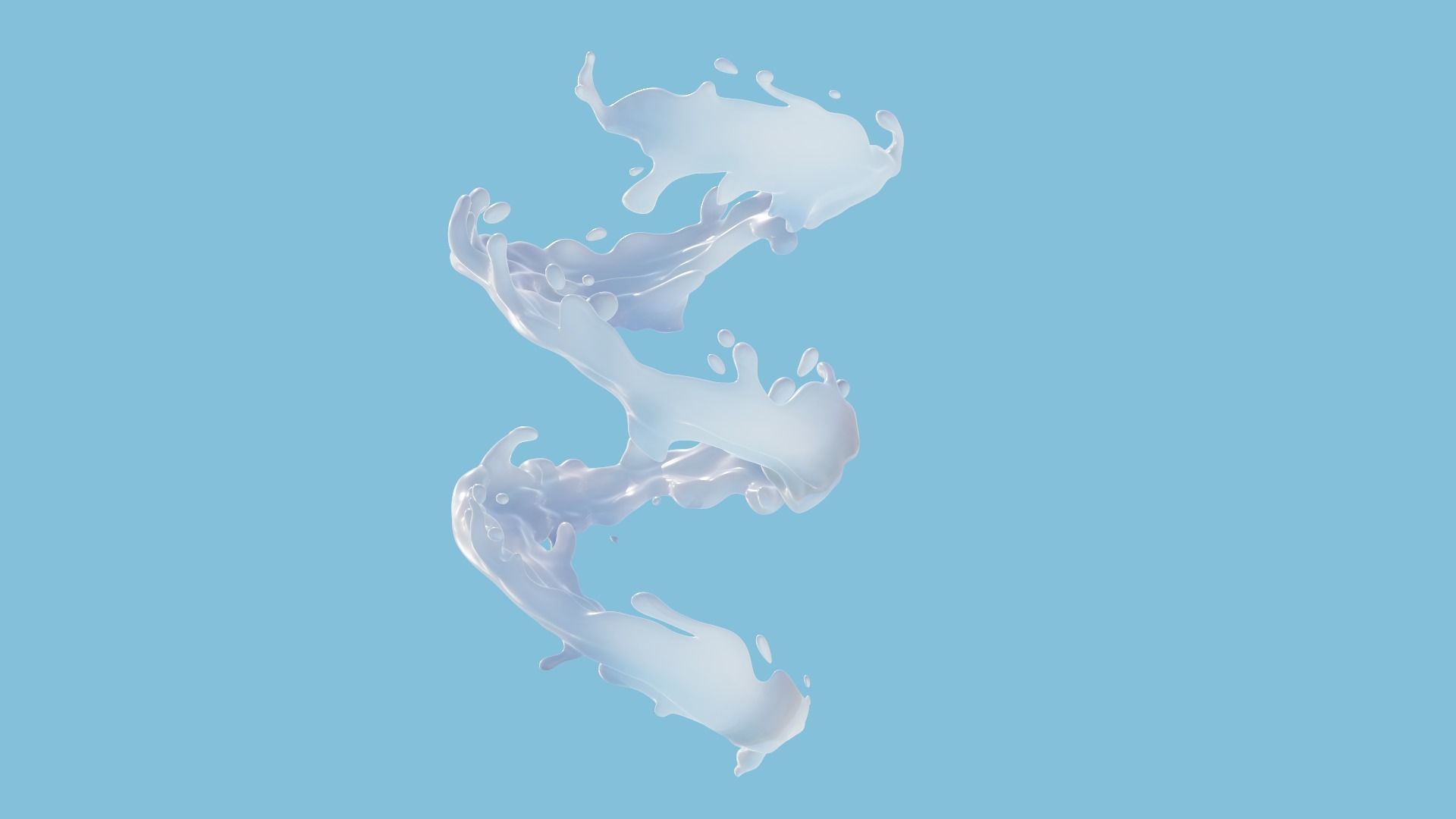 Milk Splash 3D model 3D model_1