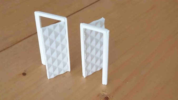Parametric door for 3dprint 18  x 44 mm 3D print model
