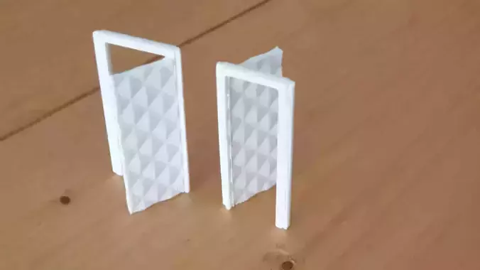 Parametric door for 3dprint 18  x 44 mm