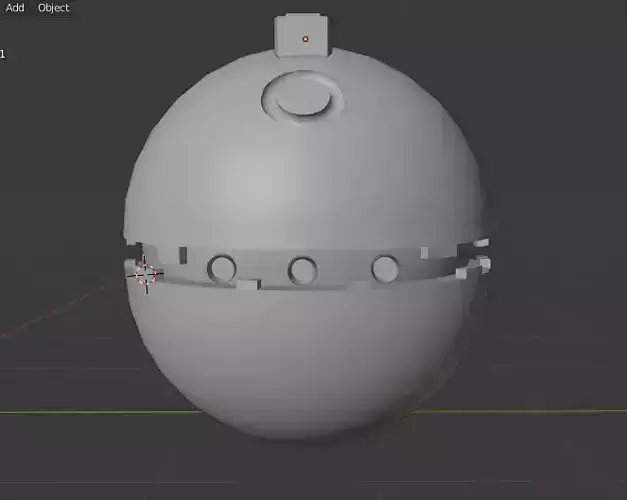 Star Wars Thermal Detonator  Low-poly 3D model