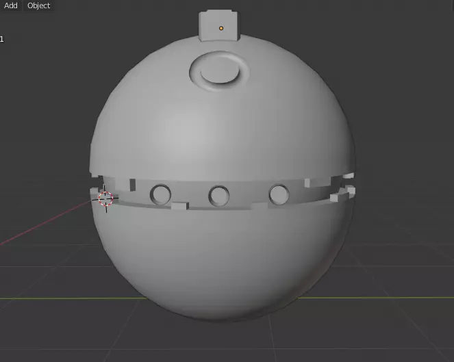 Star Wars Thermal Detonator Low-poly 3D model