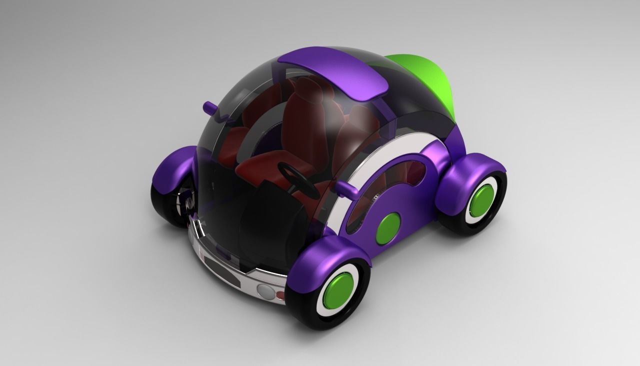 ECar metalbeetle 3D model_1
