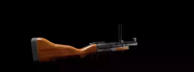 M79 Grenade launcher Low-poly 3D model