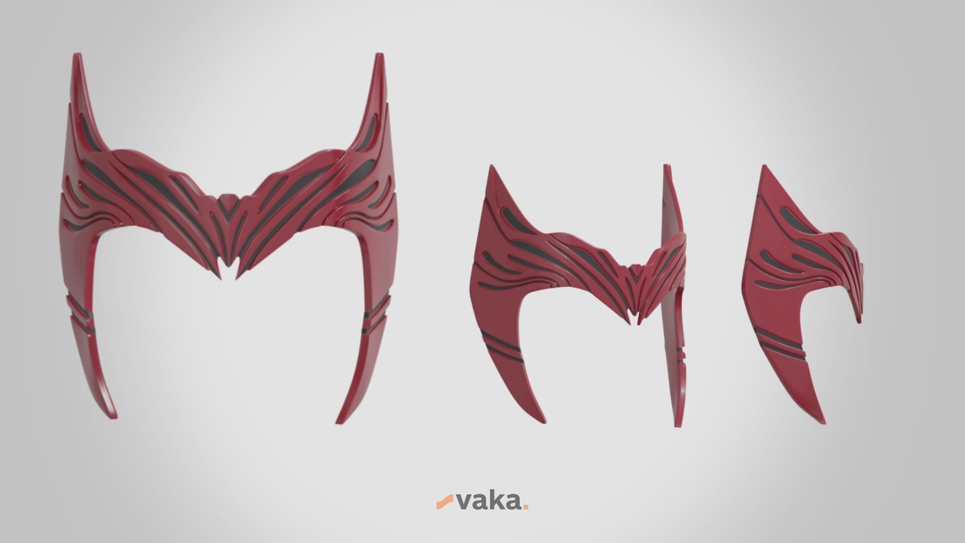 Wanda Scarlet Witch Headpiece - Marvel Wandavision  3D print model_2
