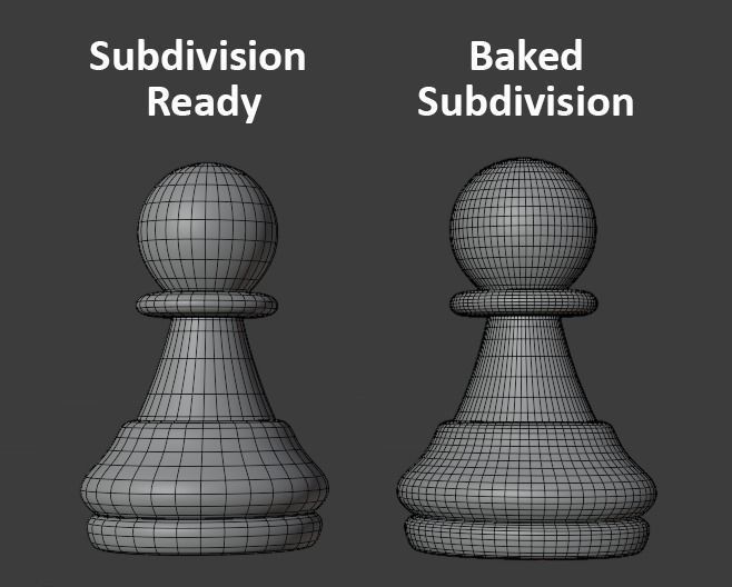 Chess Piece Set with Procedural Material 3D model_6