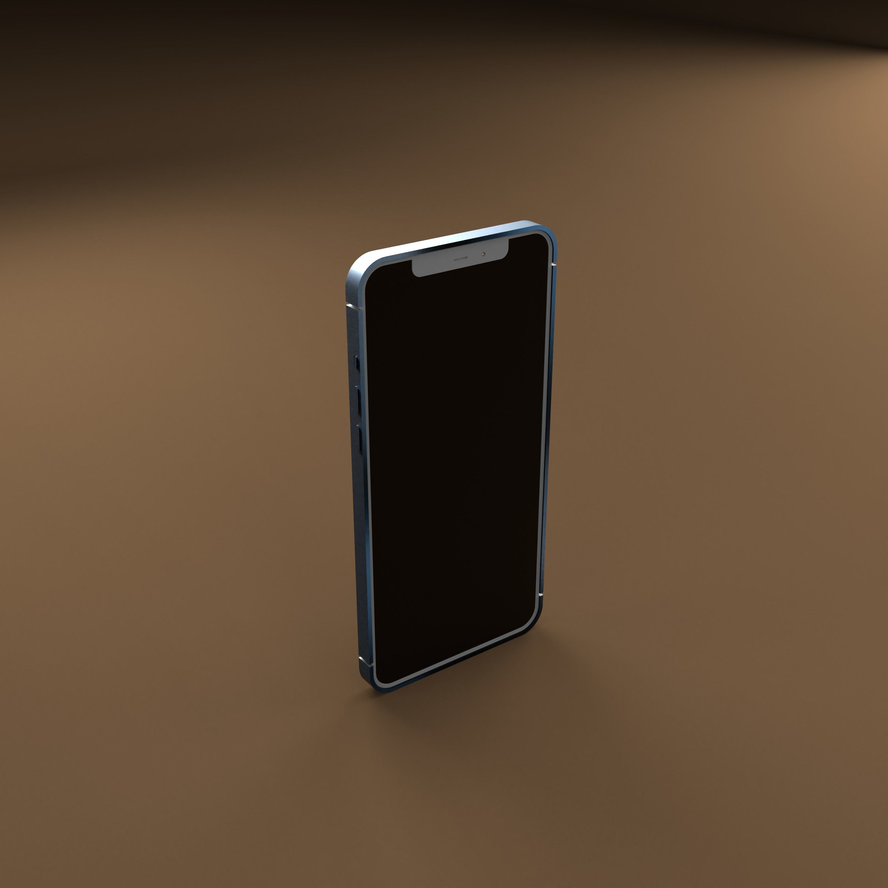 Telephone iphone x mockup Free 3D model_1