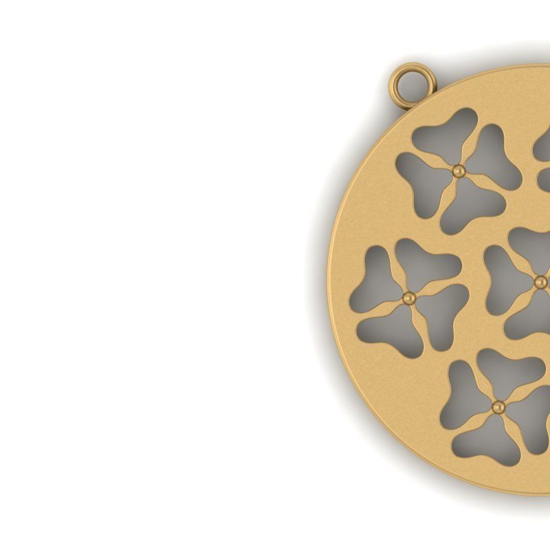 3d-model flower pendant 3D print model_1