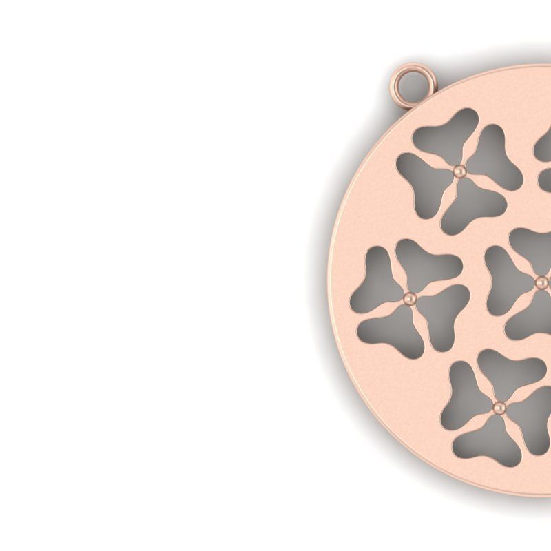 3d-model flower pendant 3D print model_3