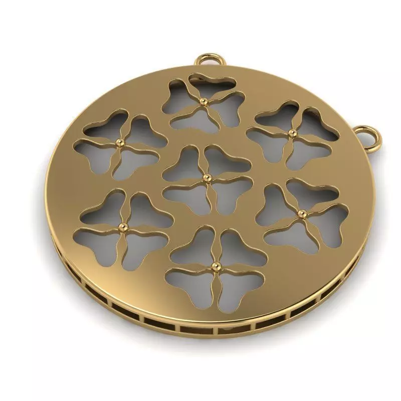 3d-model flower pendant 3D print model_0