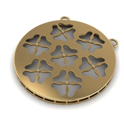 3d-model flower pendant 3D print model
