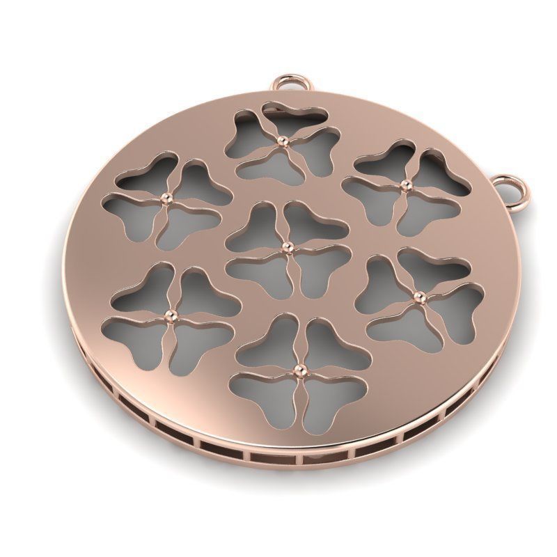 3d-model flower pendant 3D print model_5