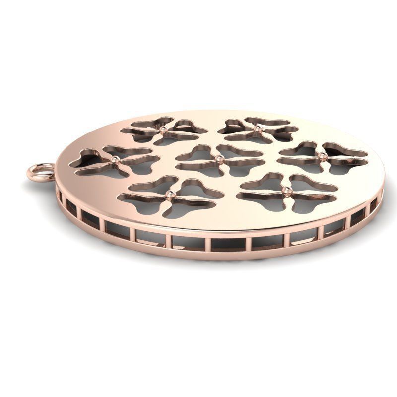 3d-model flower pendant 3D print model_6