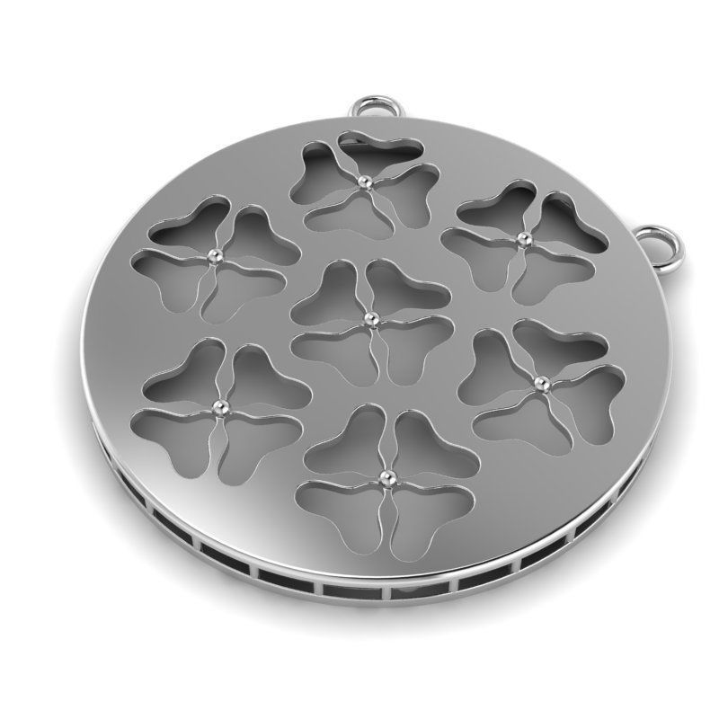 3d-model flower pendant 3D print model_4