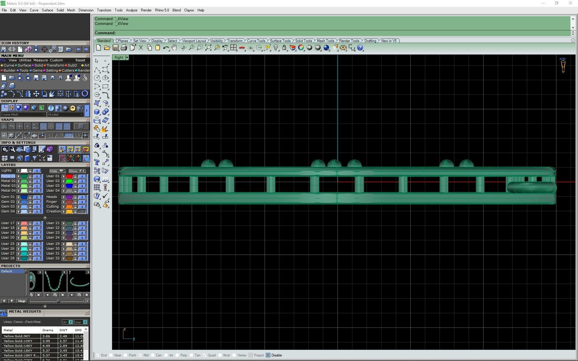 3d-model flower pendant 3D print model_7