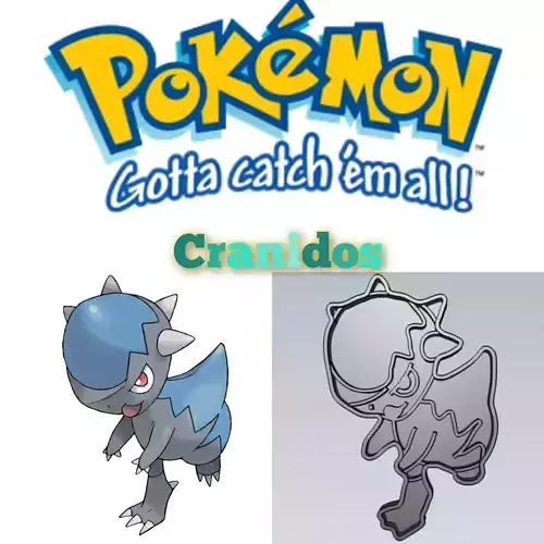 Amazing Pokemon Carnidos Cookie Cutter Stamp Cake Decorating 