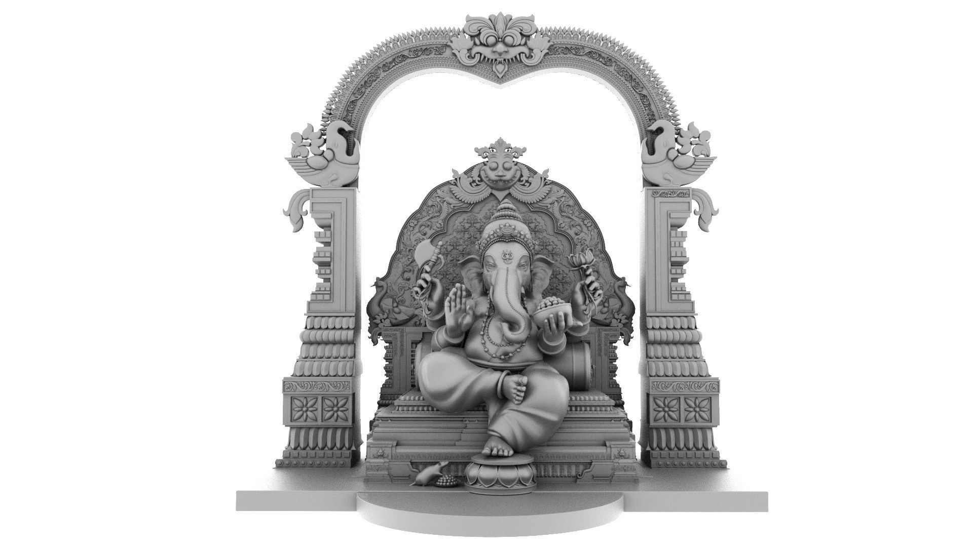 god ganesha  3D model_11
