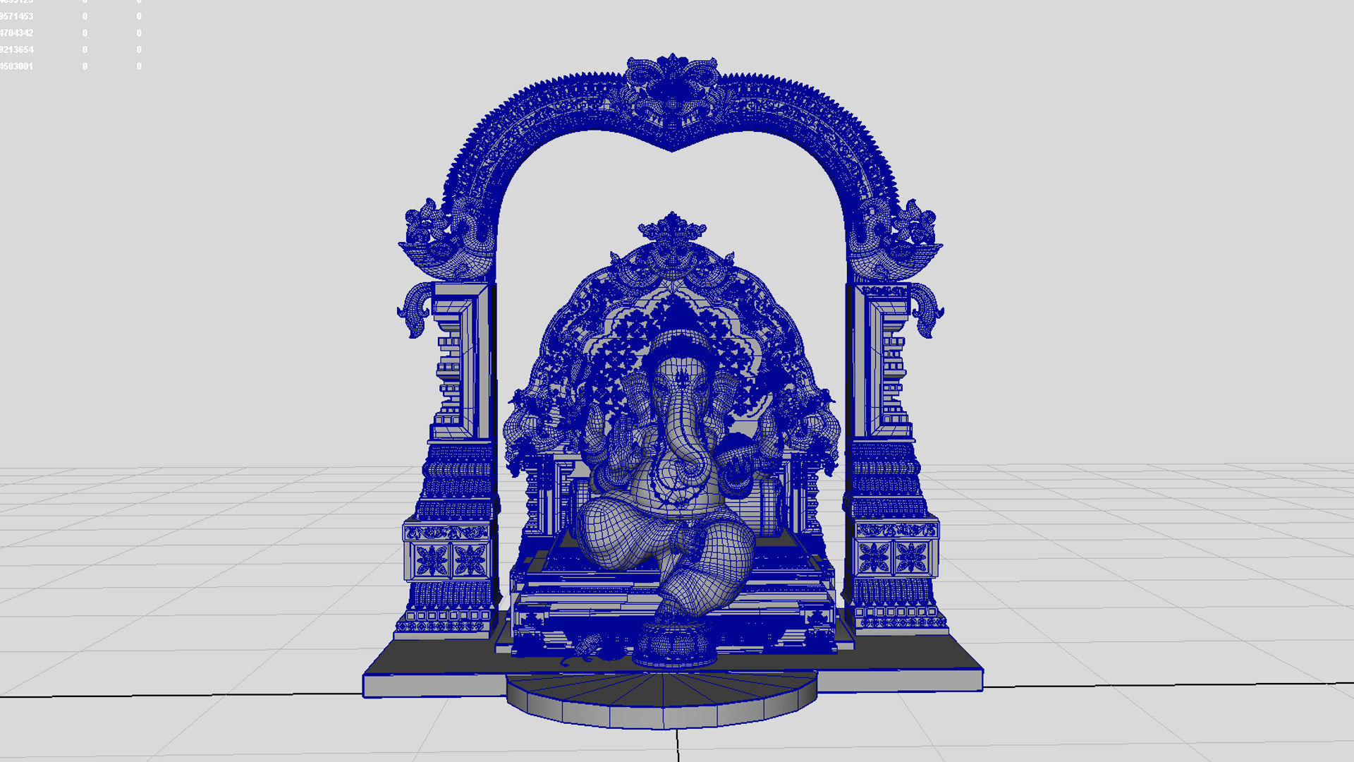 god ganesha  3D model_2