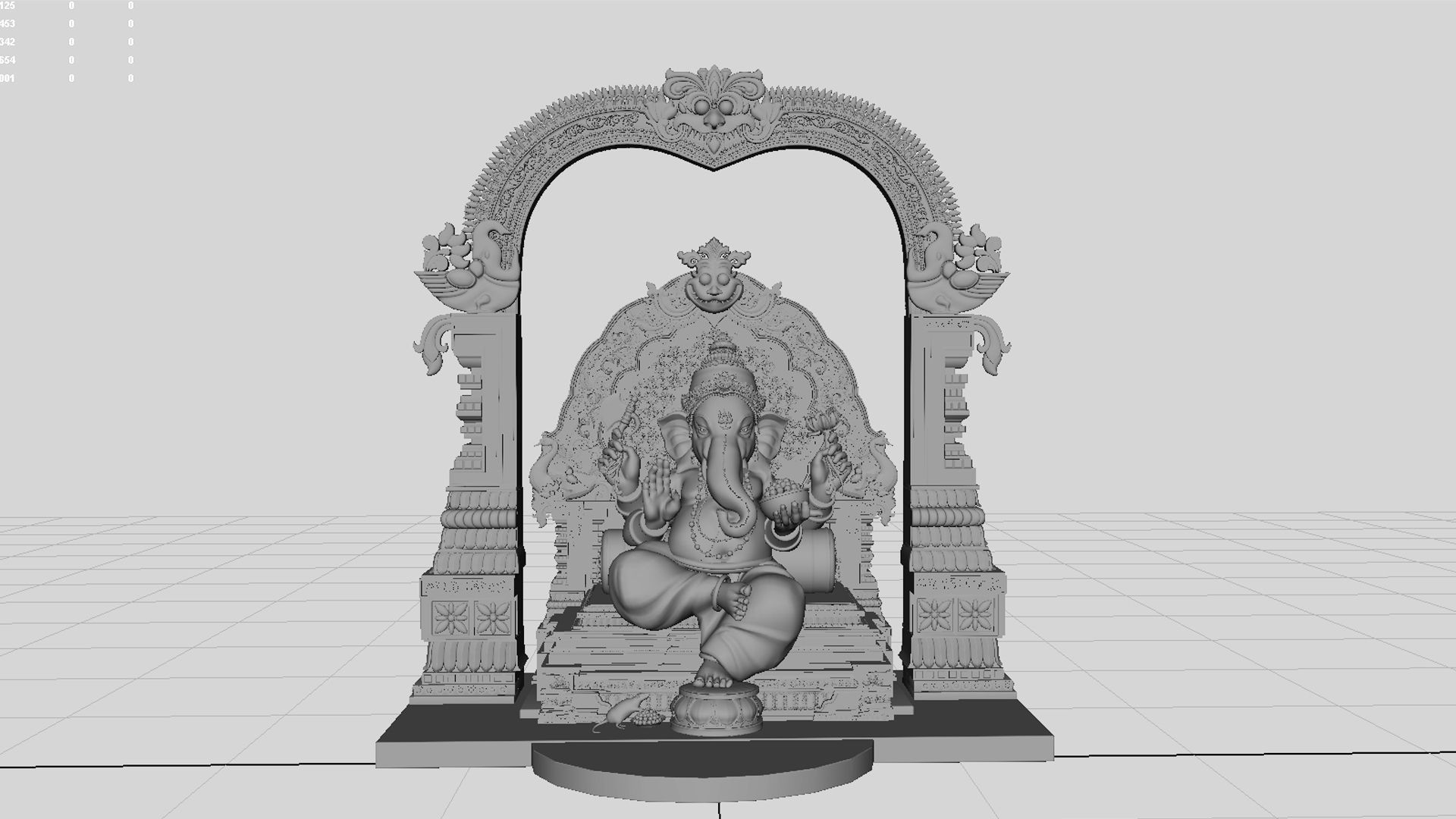 god ganesha  3D model_3