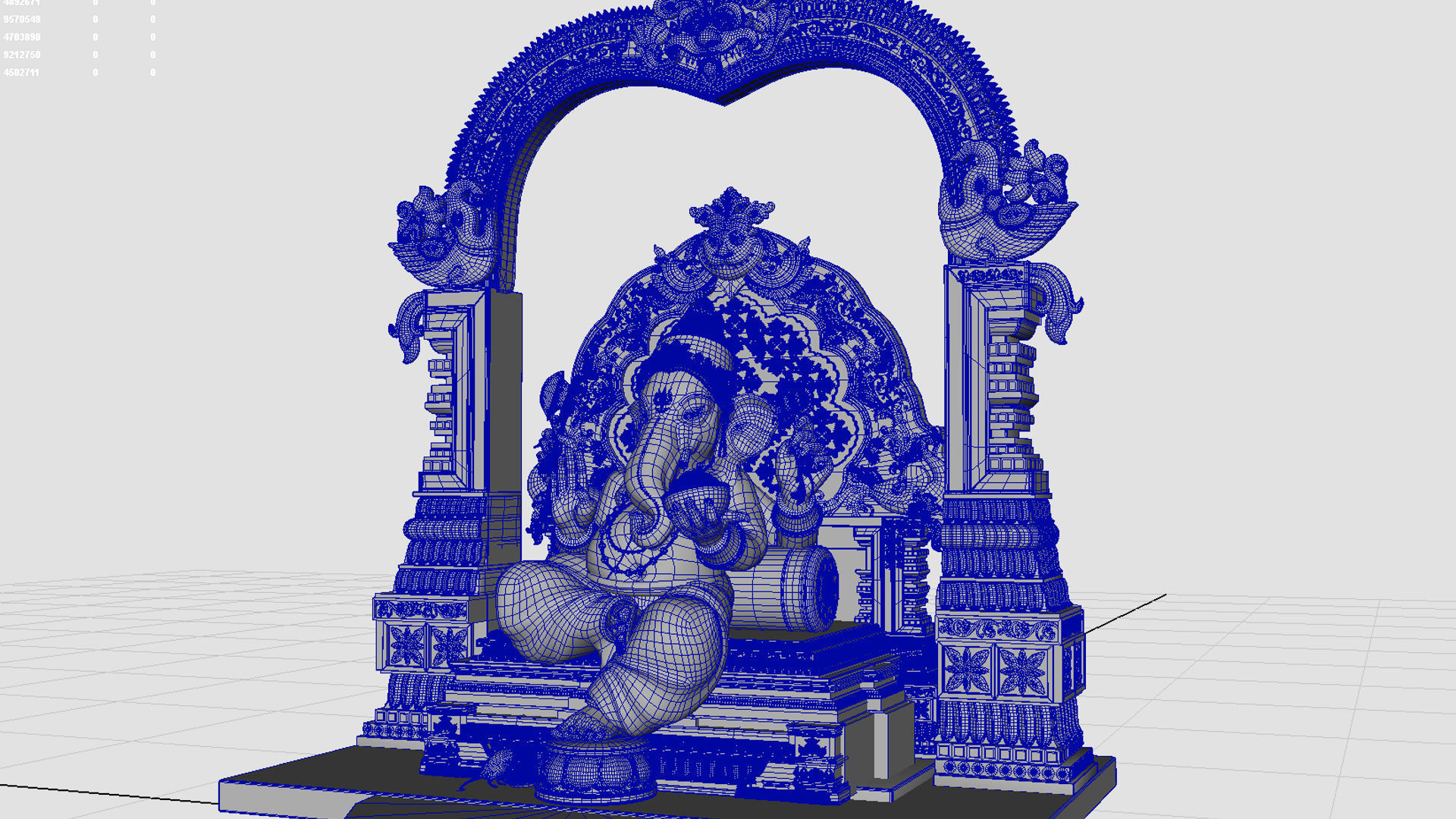 god ganesha  3D model_4