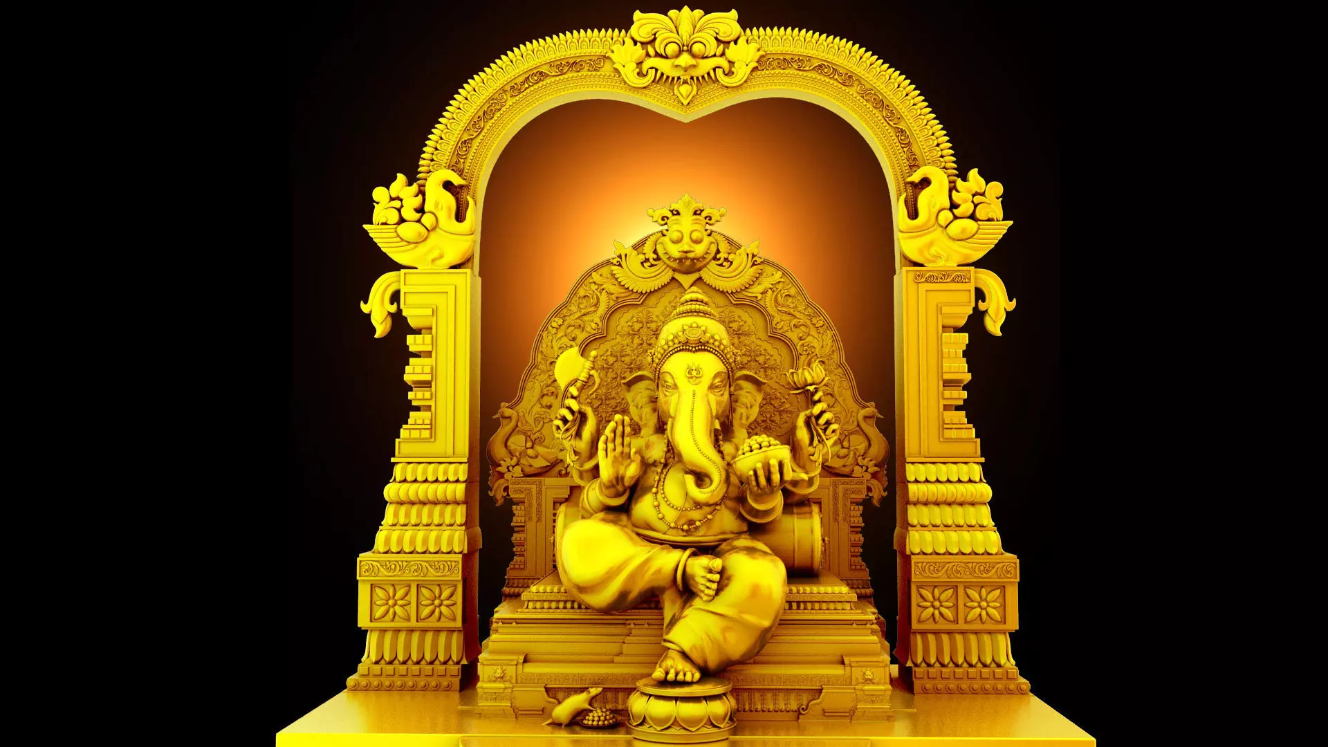 god ganesha  3D model_0