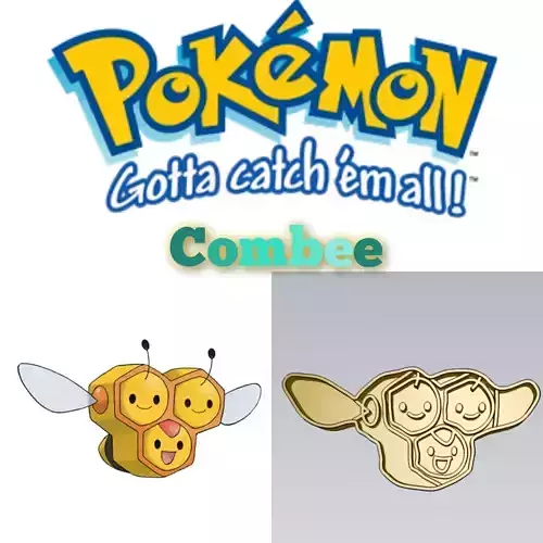 Amazing Pokemon Combee Cookie Cutter Stamp Cake Decorating 