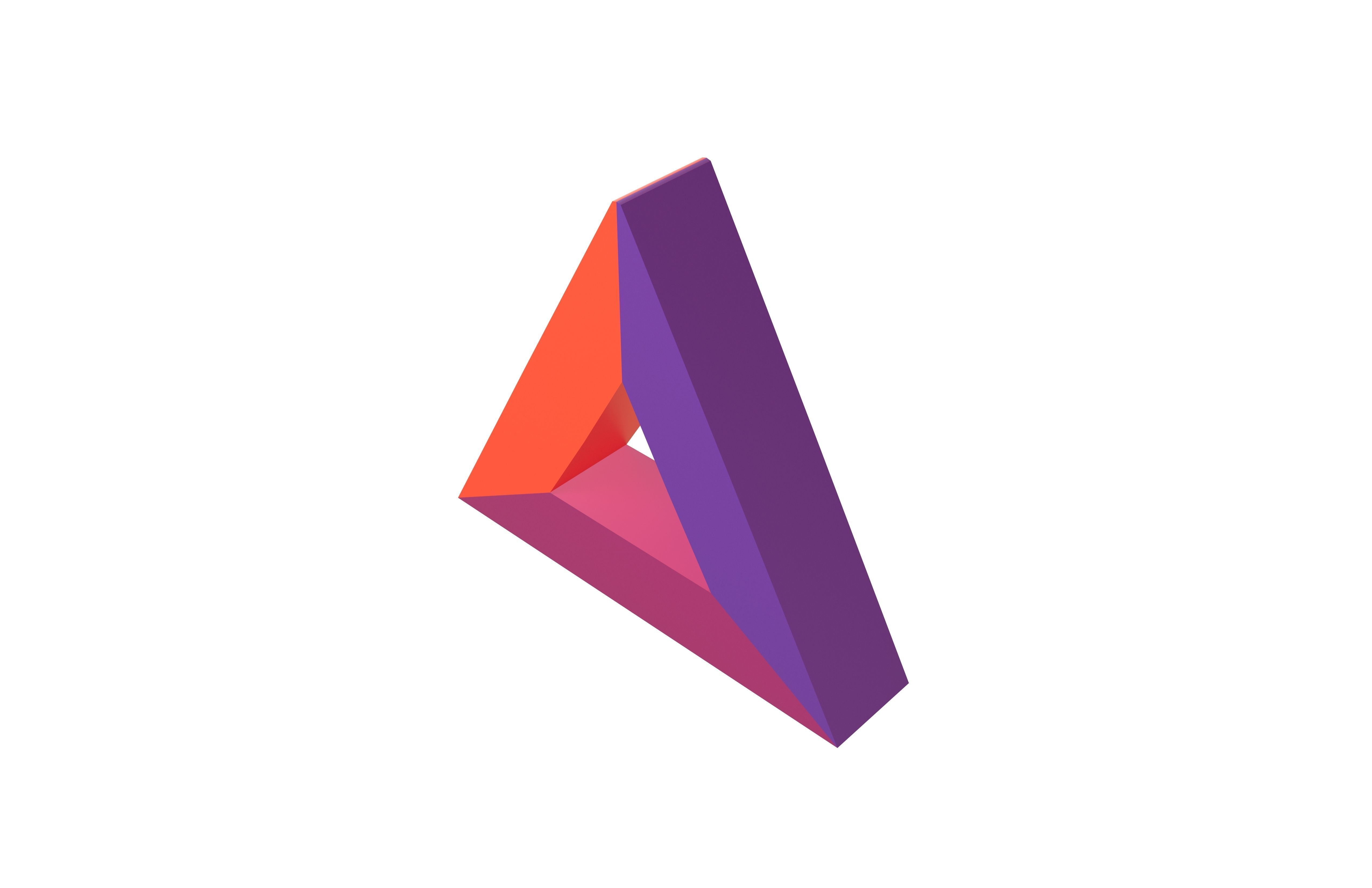 Basic Attention Token v1 001 Low-poly 3D model_3