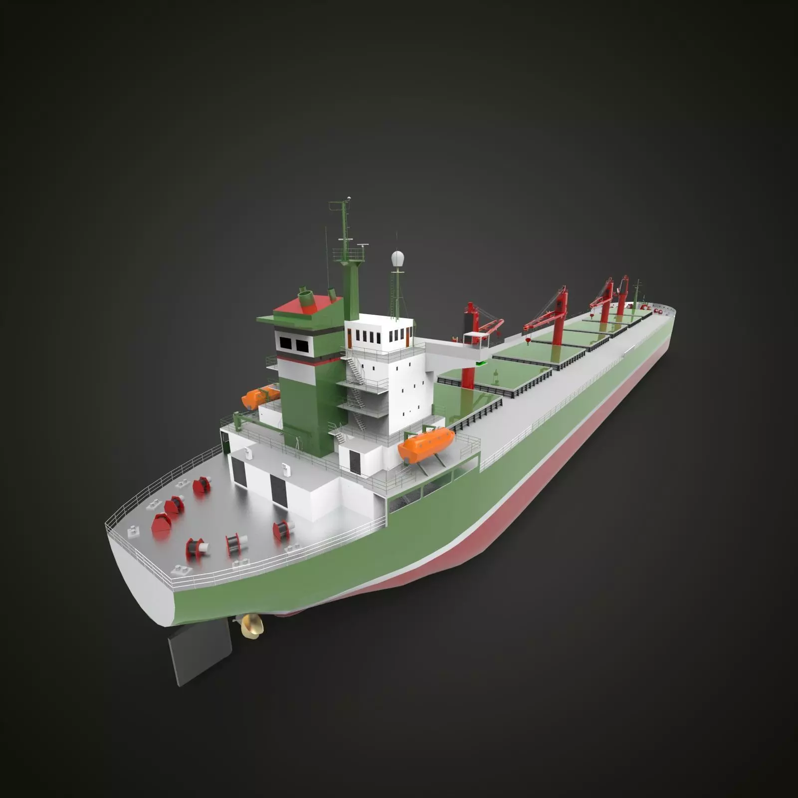 bulk carrier ship II 3D model_0