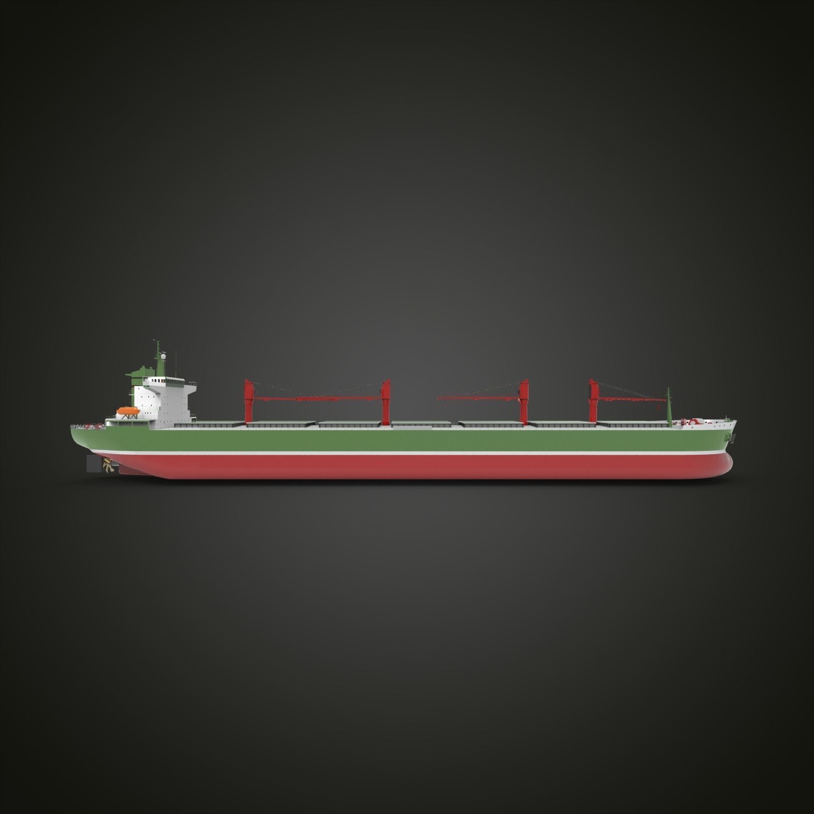 bulk carrier ship II 3D model_4