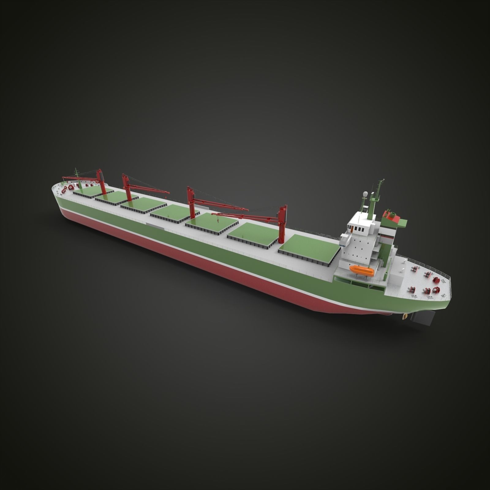 bulk carrier ship II 3D model_1