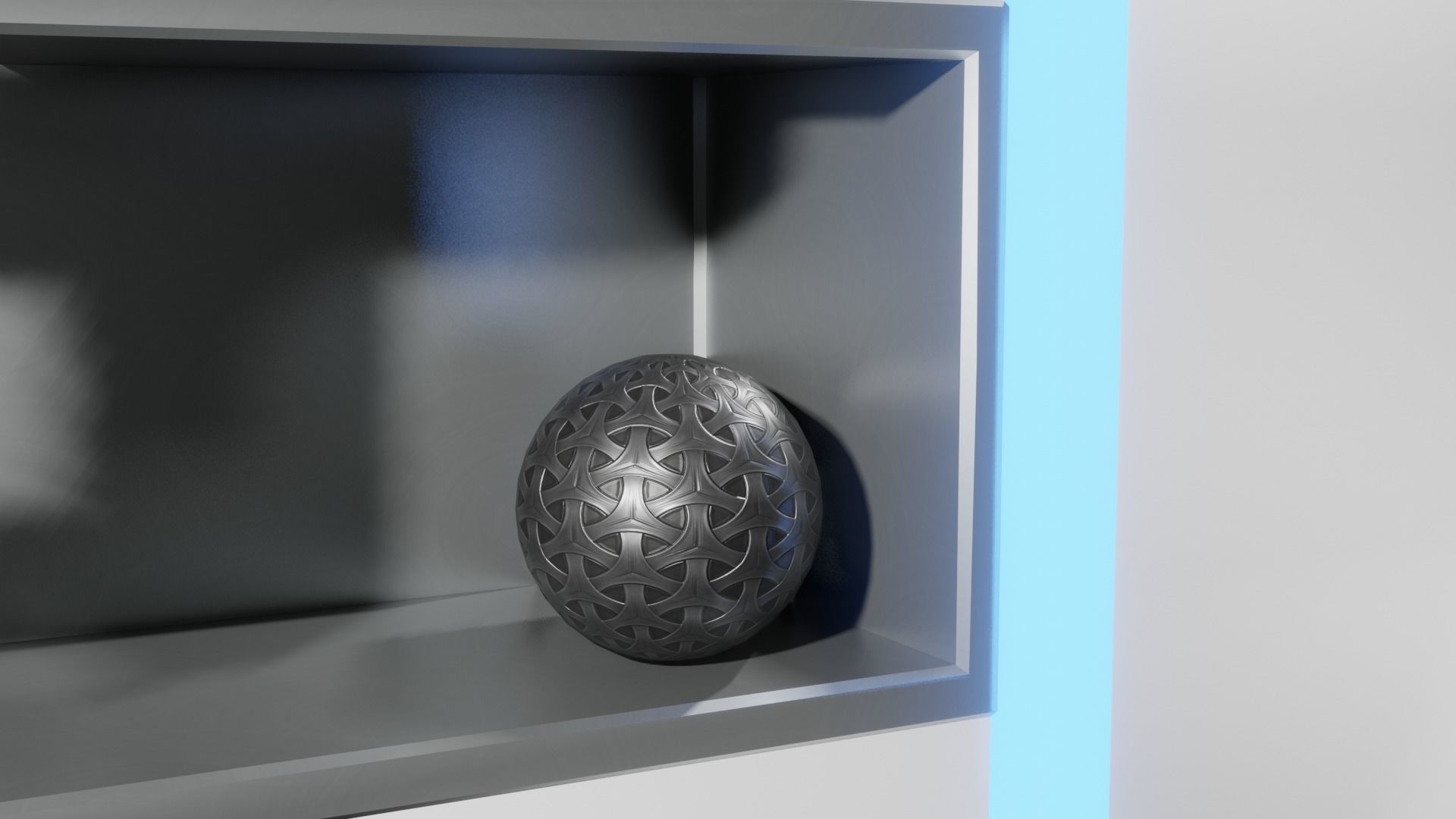 Cyberpunk cupboard Low-poly 3D model_6