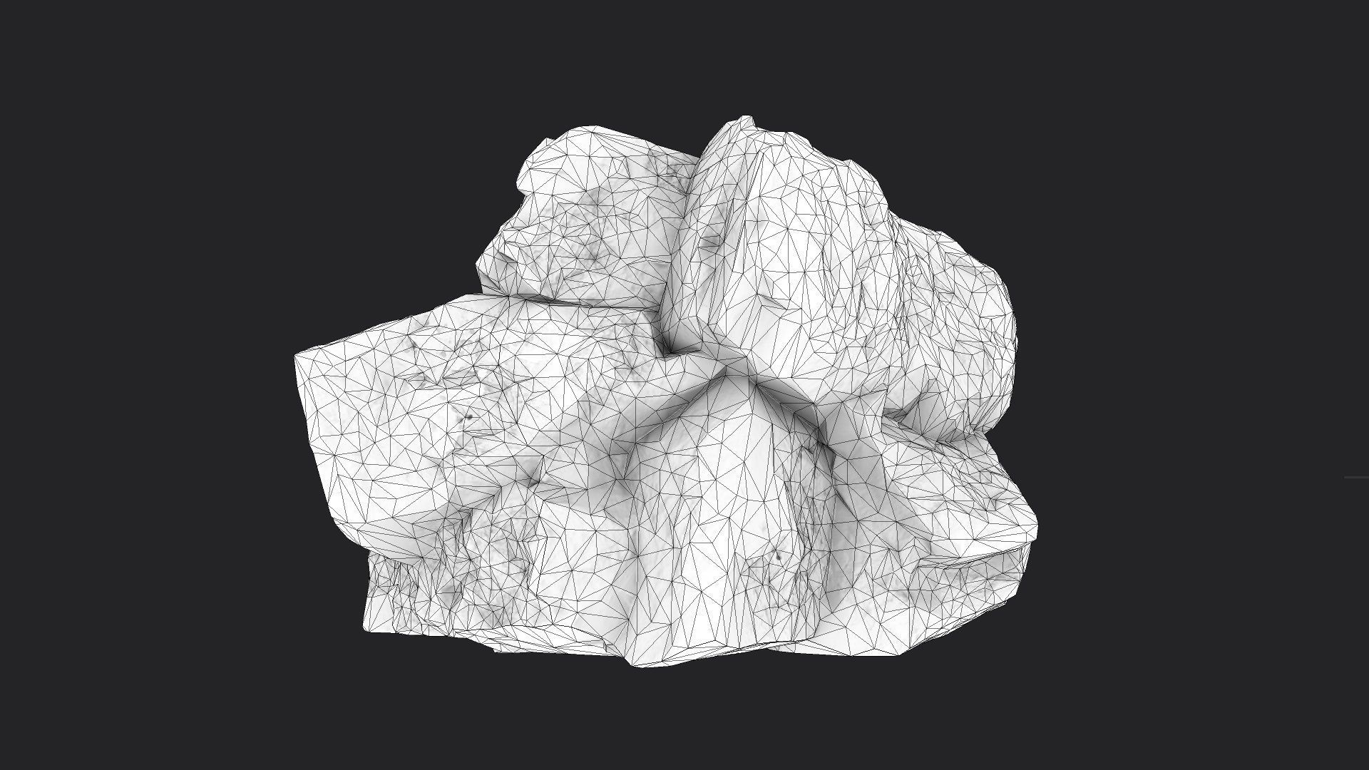Rock 16-9 Low-poly 3D model_9